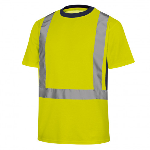Camiseta alta visibilidad Deltaplus NOVA amarillo fluo talla XL 