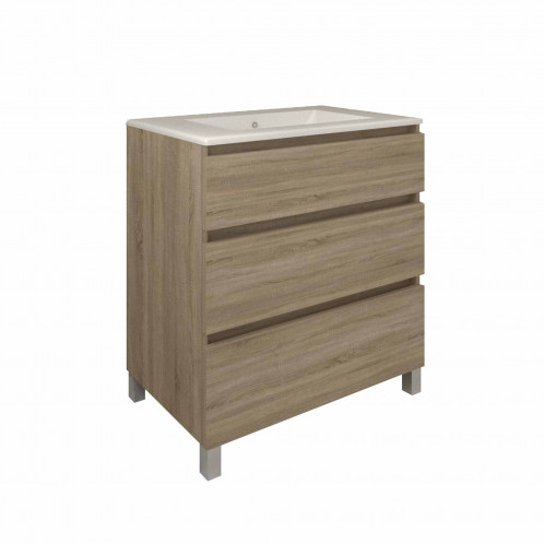 Mueble MANNING roble cambrian a suelo 80 cm
