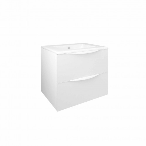 Mueble de baño suspendido Baho LUCCA blanco mate60 cm con 2 cajones