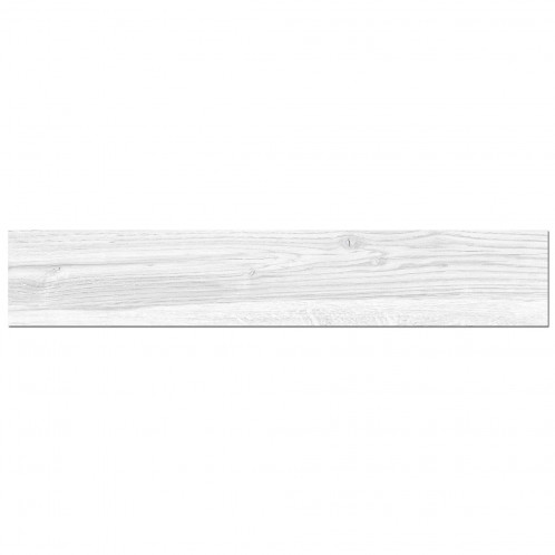 Pavimento porcelánico textura madera Terradecor SHERWOOD blanco 8x45 cm 