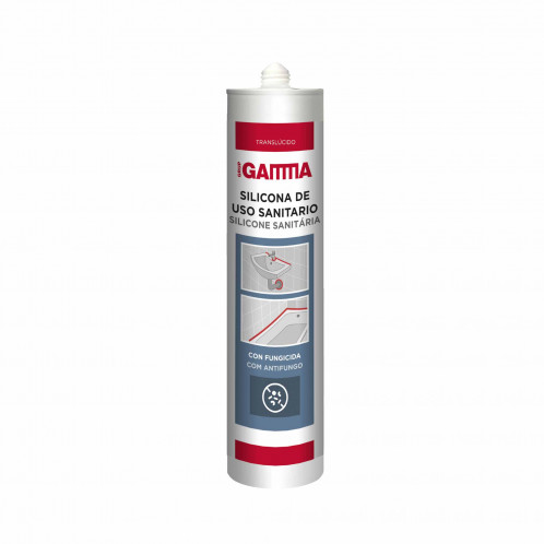 Cartucho Gamma silicona usos sanitario translucido 280ml