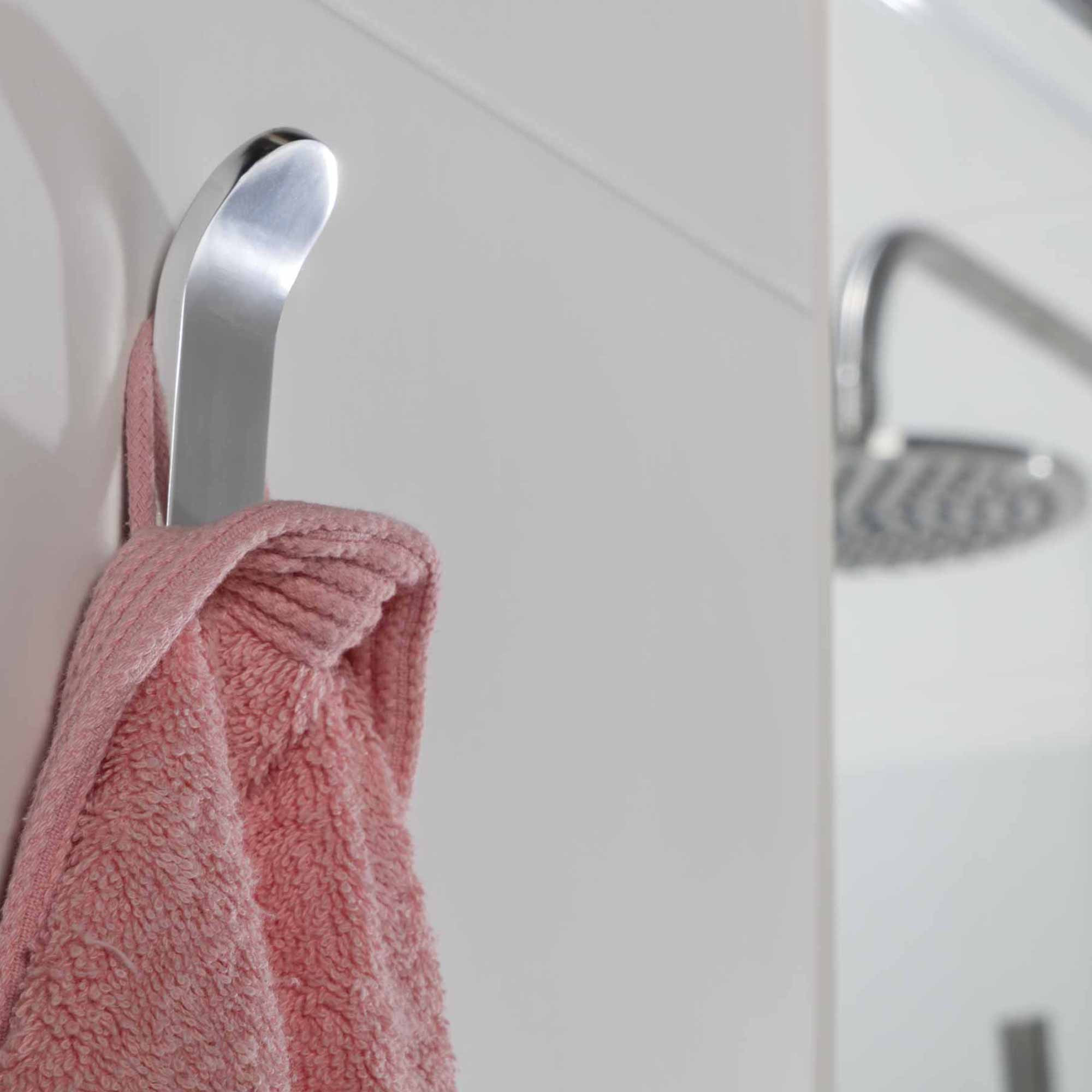 Percha toallera adhesiva para baño Baho LOOPS cromado 3 cm - Grup