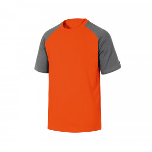 Camiseta Deltaplus GENOA naranja gris hombre 3XL