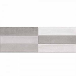 Revestimiento pasta blanca Terradecor ROUEN gris interior 25x75 cm