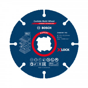 Disco de corte BOSCH Expert Carbide Multi Wheel X-LOCK 115 mm Ø