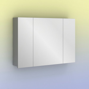 Espejo Amizuva MIDORI camerino gris asimétrico 100 cm