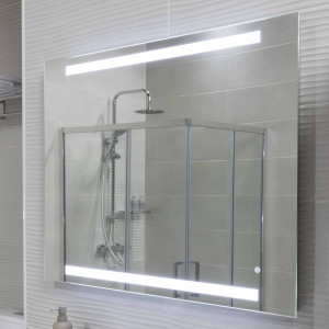 Espejo de baño táctil LED Baho SOUND con altavoz Bluetooth 100x80 cm 