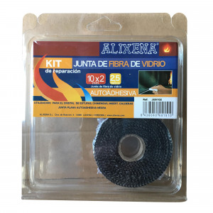 Junta de fibra de vidrio plana autoadhesiva de Alixena 20x2 mm
