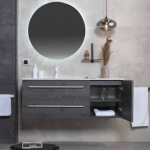 Espejo de baño retroiluminado LED Baho MOONLIGHT redondo 75 cm 