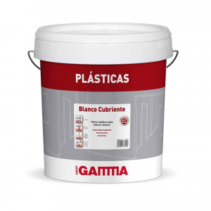 Bote Gamma pintura plastica blanco cubriente 20kg