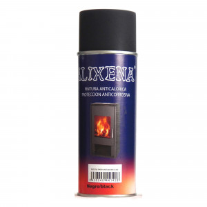 Spray pintura anticalórica anticorrosiva Alixena negro  mate 400 ml 