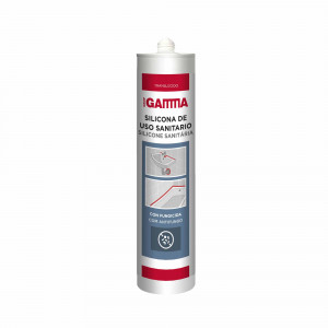 Cartucho Gamma silicona usos sanitario translucido 280ml