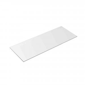 Tapa Solid Surface para mueble de baño Baho BIANCO II 100x46 cm 