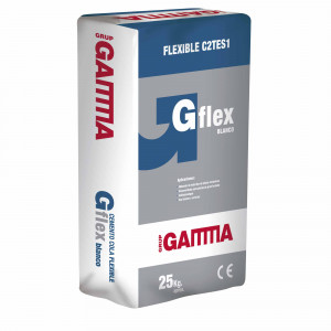 Saco Gamma cemento cola gflex c2tes1 blanco