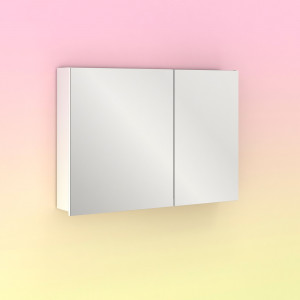 Espejo Amizuva MIDORI camerino blanco asimétrico 90 cm