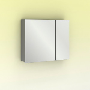 Espejo Amizuva MIDORI camerino gris asimétrico 80 cm