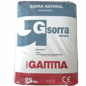 Saco Gamma sorra natural 0/2 (25kg)