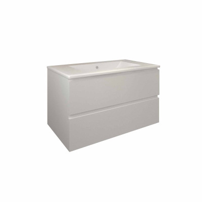 Mueble de baño Baho LINE II blanco 80 cm 2 cajones