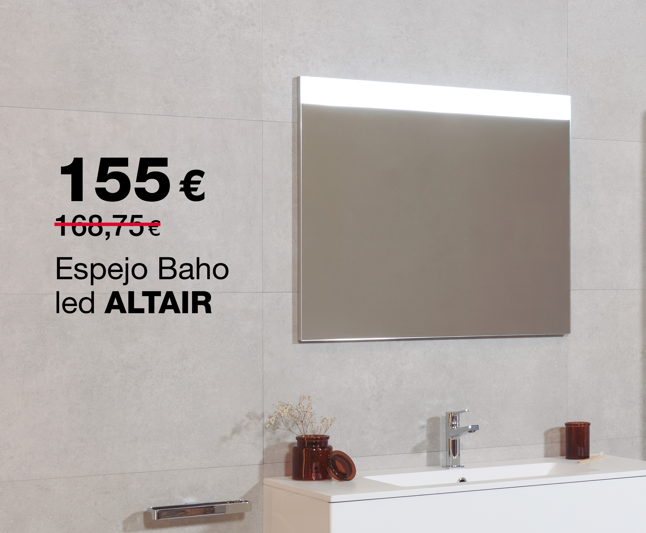 Espejo Baho ALTAIR 80x70